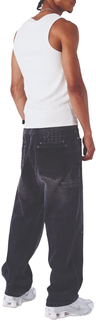 Project x Paris Project X Paris Baggy Denim Zwart Zwart