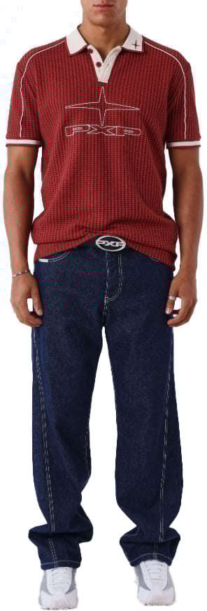 Project x Paris Project X Paris Knock Out Polo Bordeaux Maroon