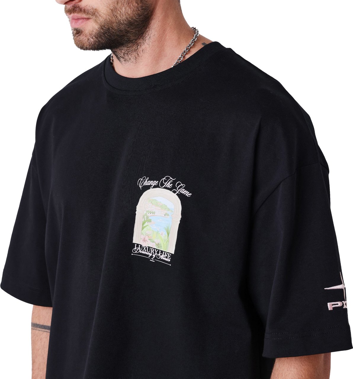 Project X Paris Dreaming of Monaco Oversized T-shirt Zwart Zwart