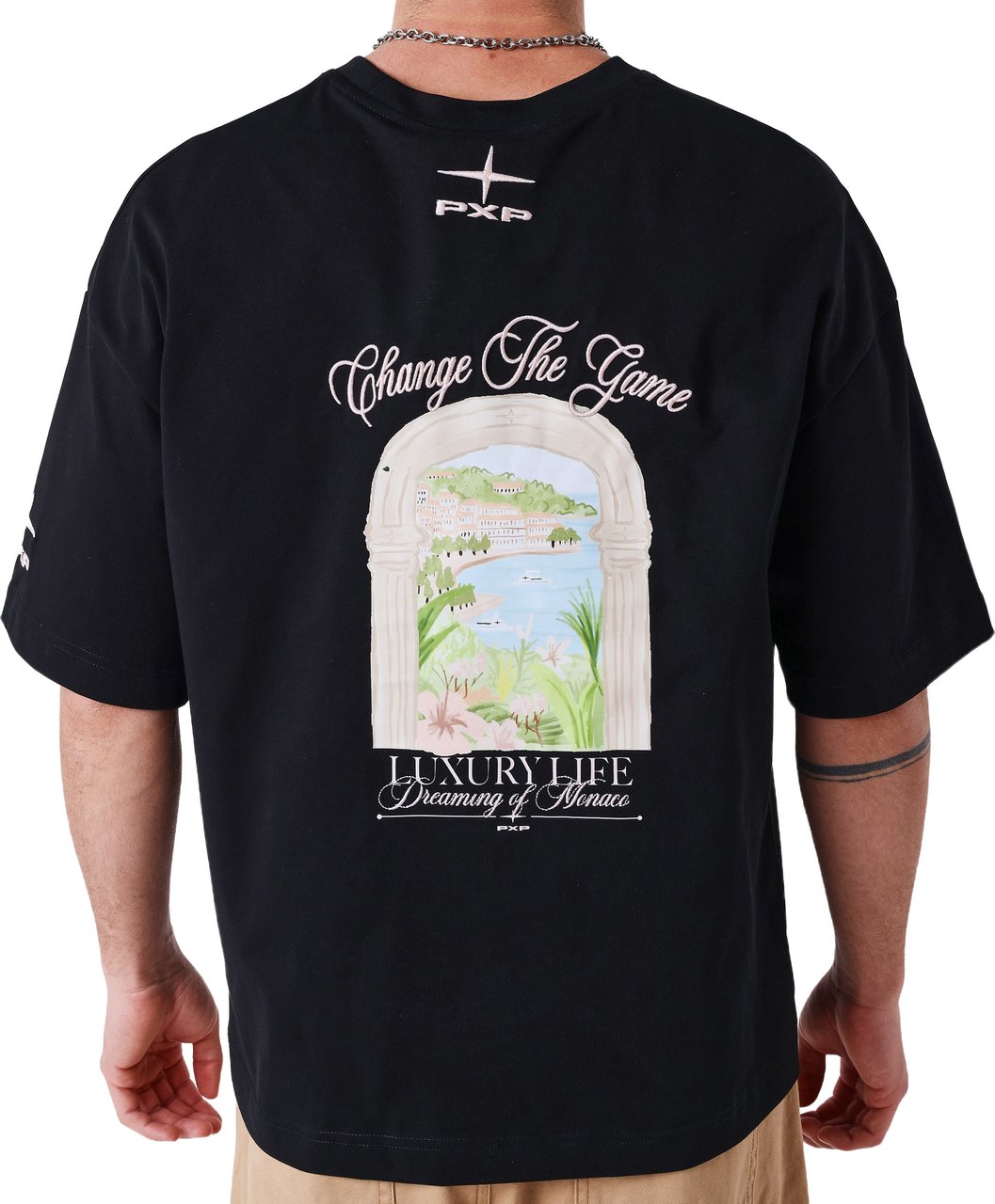 Project X Paris Dreaming of Monaco Oversized T-shirt Zwart Zwart