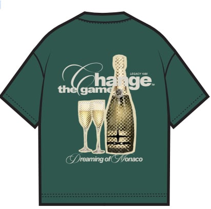 Project X Paris Champagne Oversized T-shirt Groen Groen
