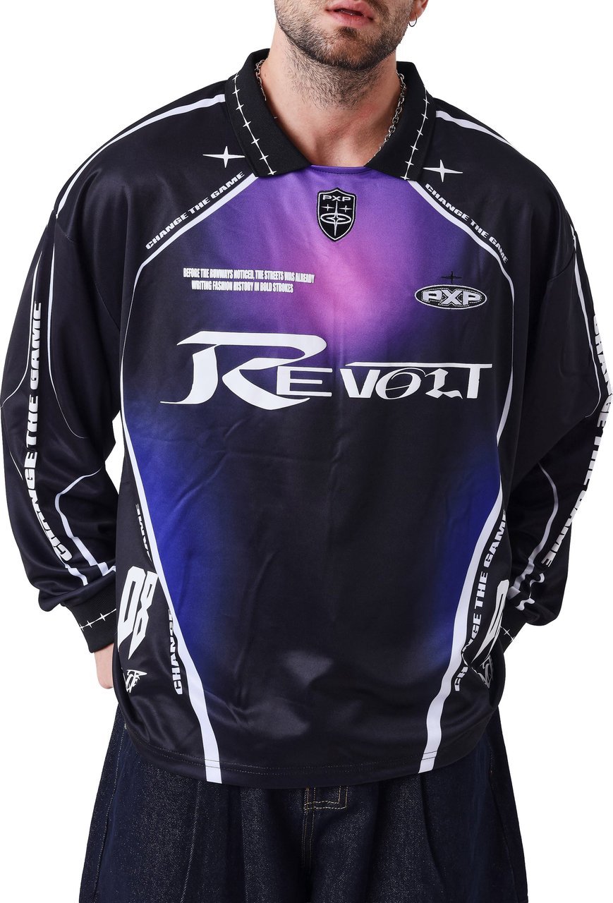 Project x Paris Project X Paris Moto Racer Longsleeve T-Shirt Zwart Zwart