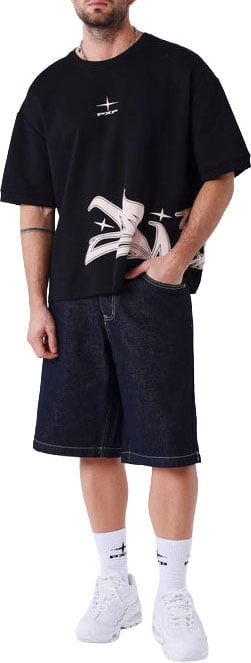 Project X Paris Short Flare Korte Broek Blauw Blauw