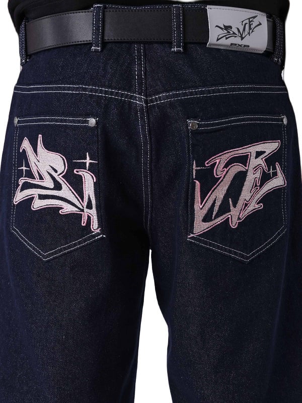 Project X Paris Short Flare Korte Broek Blauw Blauw
