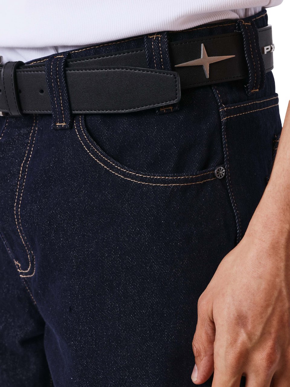 Project x Paris Project X Paris Double Pocket Denim Short Donkerblauw Blauw