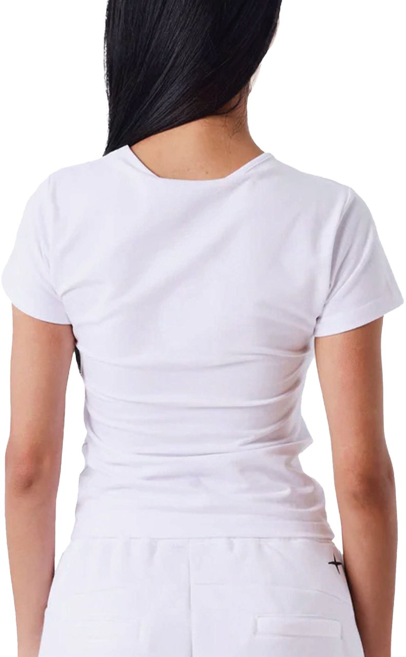 Project x Paris Project X Paris Dames Logo T-Shirt Wit Blauw