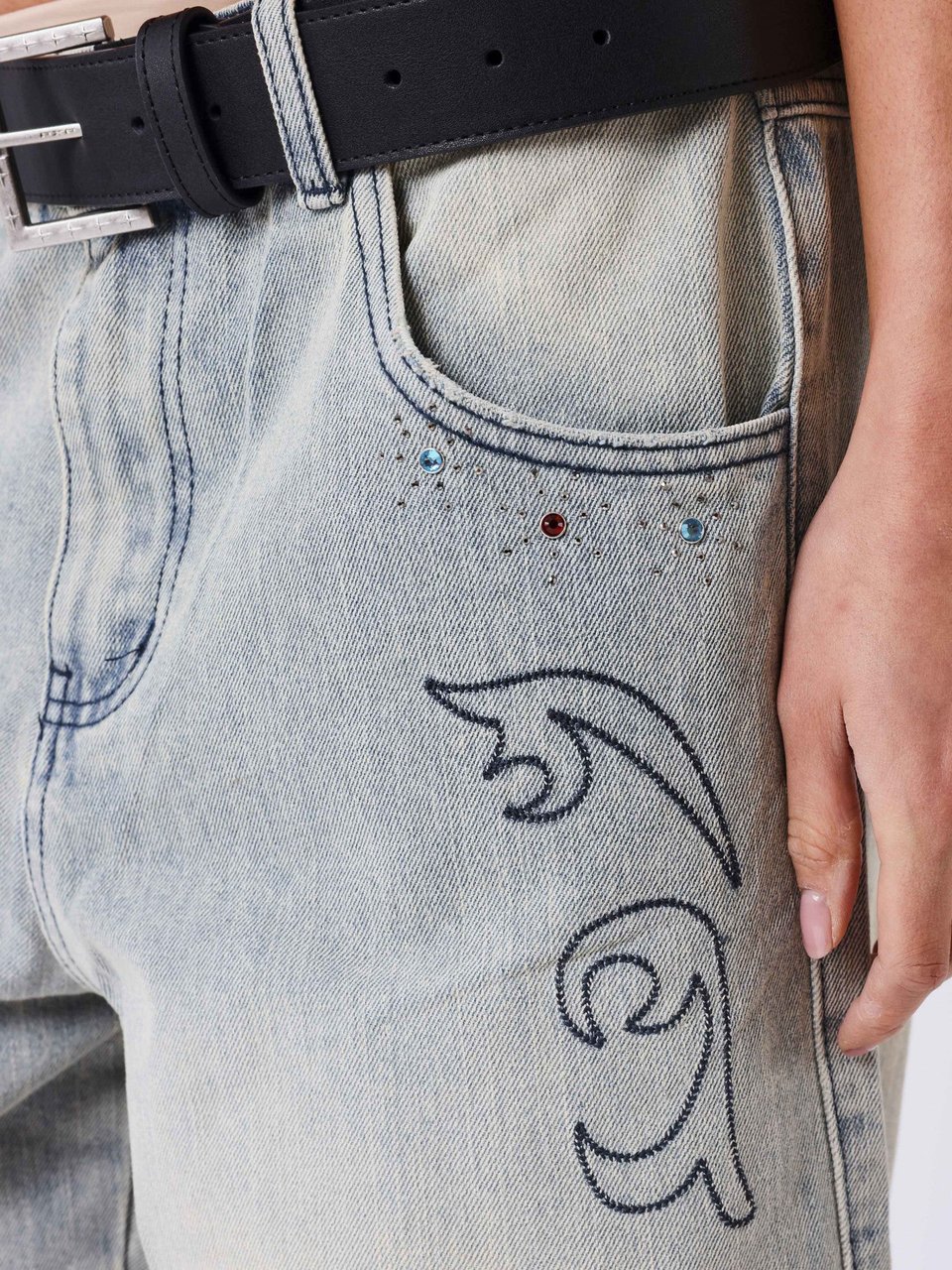 Project x Paris Project X Paris Dames Denim Loose Navy