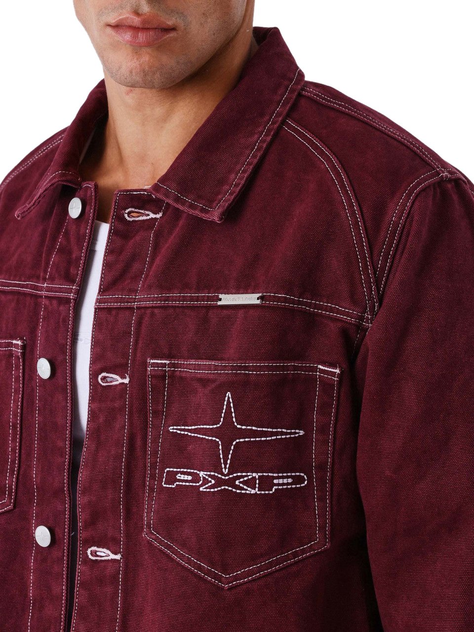 Project x Paris Project X Paris Knock Out Jacket Bordeaux Maroon