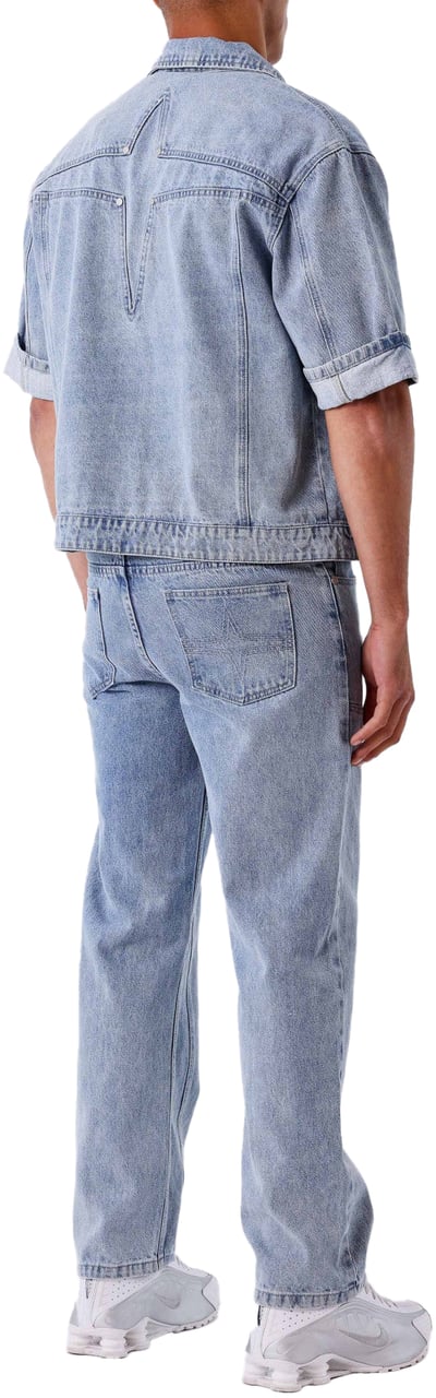 Project x Paris Project X Paris Double Knee Denim Blauw Blauw