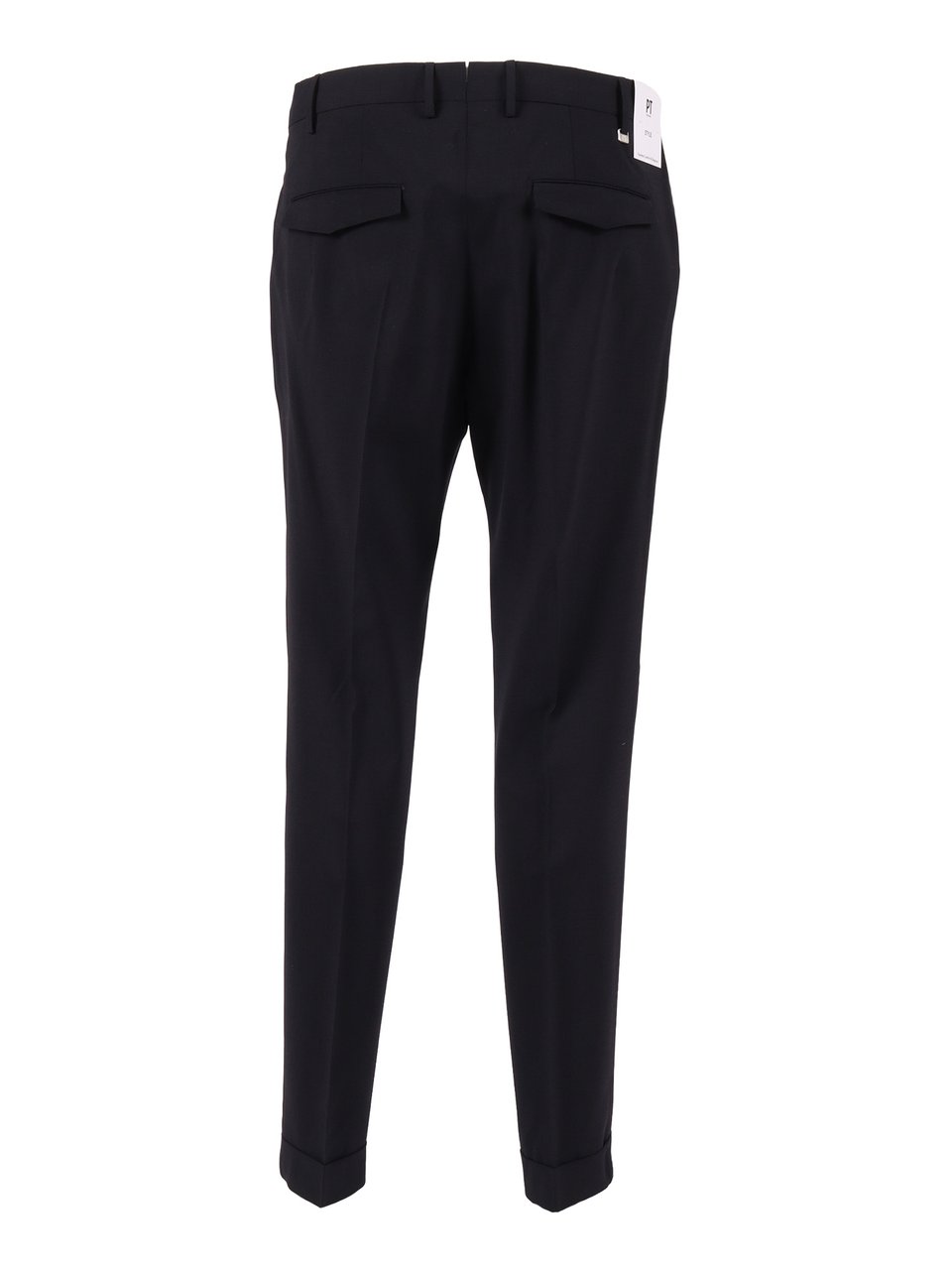 PT01/PT05 Master Single Pleat Straight-Leg Pants Zwart