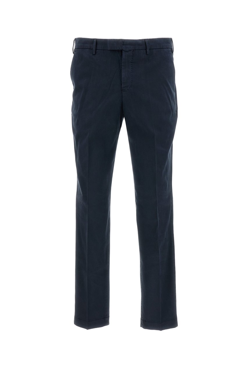 PT01/PT05 Tailored Slim-Fit Trousers in Soft Stretch Cotton Blend Blauw