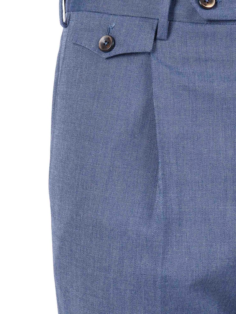 PT01/PT05 Gentleman Single Pleat Straight-Leg Pants Blauw