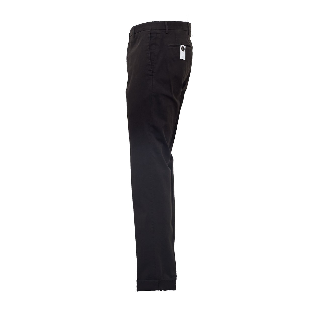 PT01/PT05 Slim-Fit Stretch Gabardine Trousers with Tailored Details Zwart