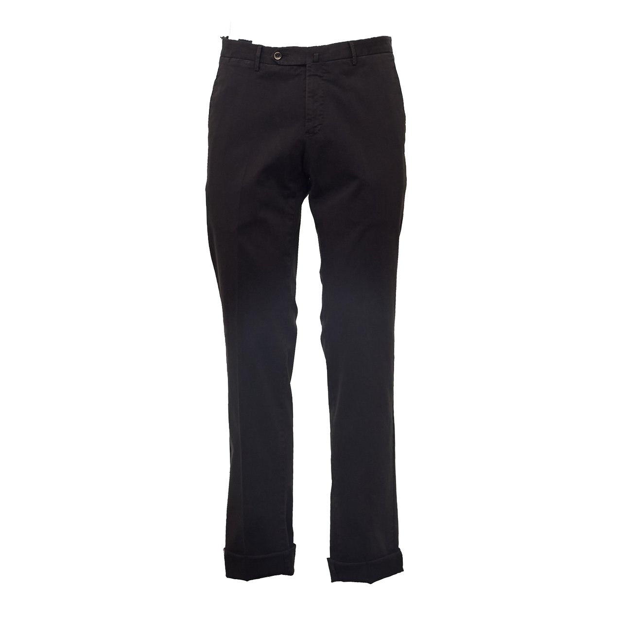 PT01/PT05 Slim-Fit Stretch Gabardine Trousers with Tailored Details Zwart