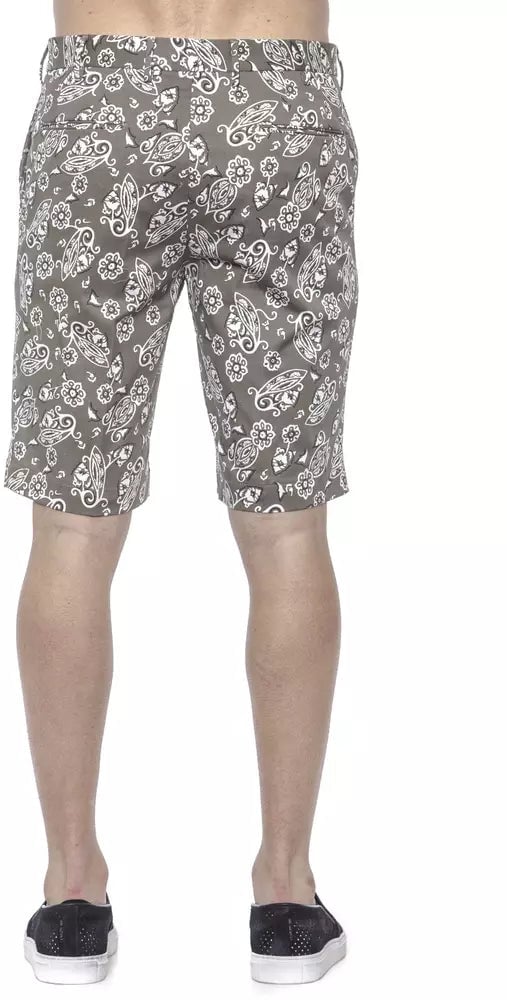 PT Torino Green Cotton Men Bermuda Short Divers