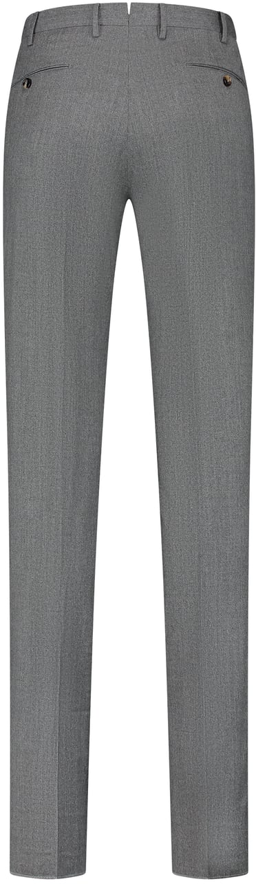 PT Torino Pantalone - Superslim Flat Front, Diagonal Pockets Grijs