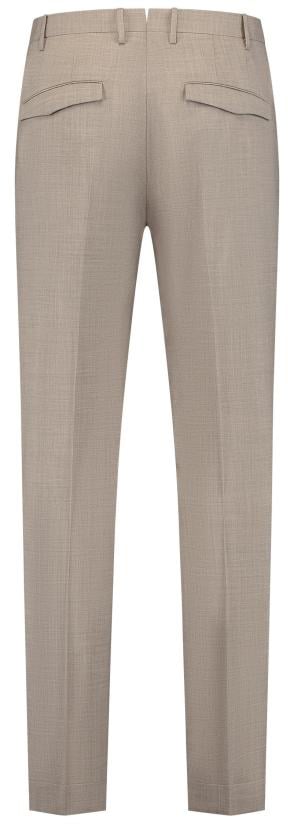PT Torino Pantalone - Master, Pleat, Diagonal Pockets, Flap Back Pockets, Turn-up Beige