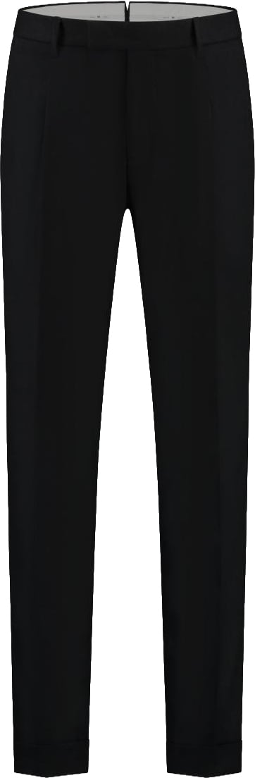 PT Torino Master, Pleat, Diagonal Pockets, Flap Back Pockets, Turn-up Blauw