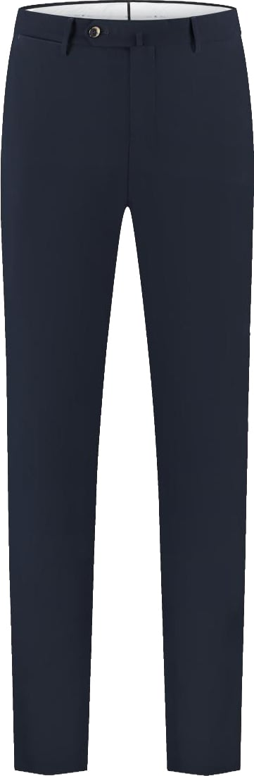 PT Torino Pantalone - Slim, Flat Front, Diagonal Pockets, Unfinished Blauw