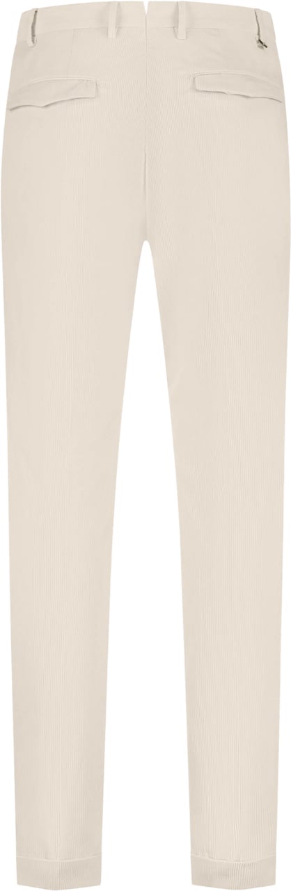 PT Torino Pantalone - Master, Flat Front, Diagonal Pockets, Flap Back Pockets, Turn-up Beige