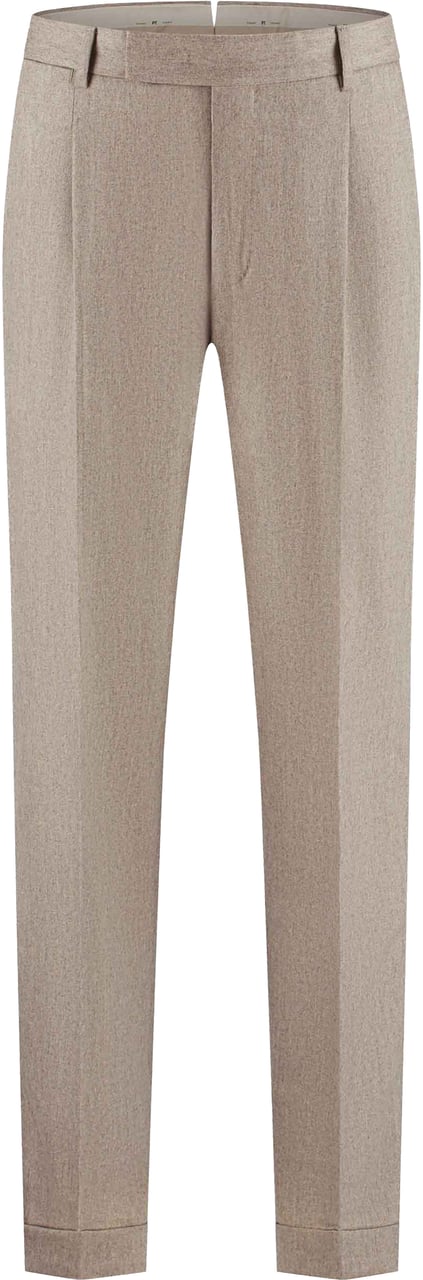 PT Torino Pantalone - Rebel Pleat, Diagonal Pockets, Flap Back Pockets, Turn-up Beige