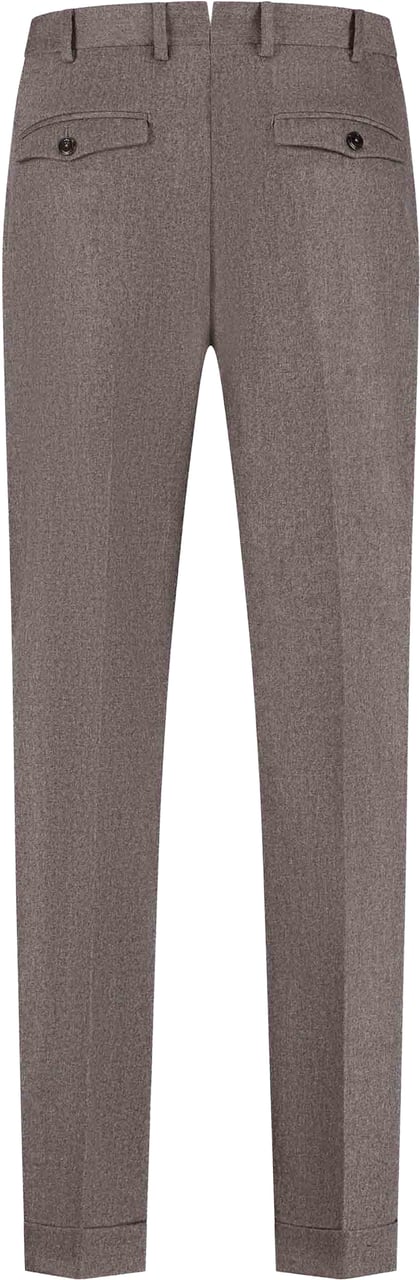 PT Torino Pantalone - Rebel Pleat, Diagonal Pockets, Flap Back Pockets, Turn-up Bruin