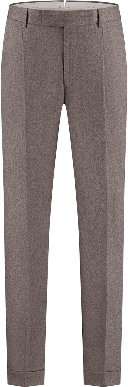 PT Torino Pantalone - Rebel Pleat, Diagonal Pockets, Flap Back Pockets, Turn-up Bruin