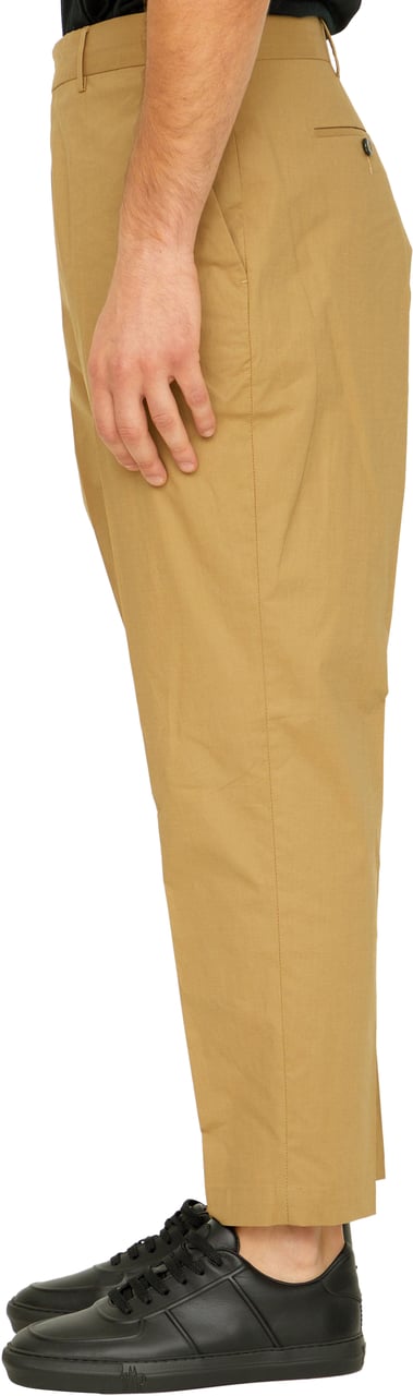 PT Torino Beige cotton trousers Beige