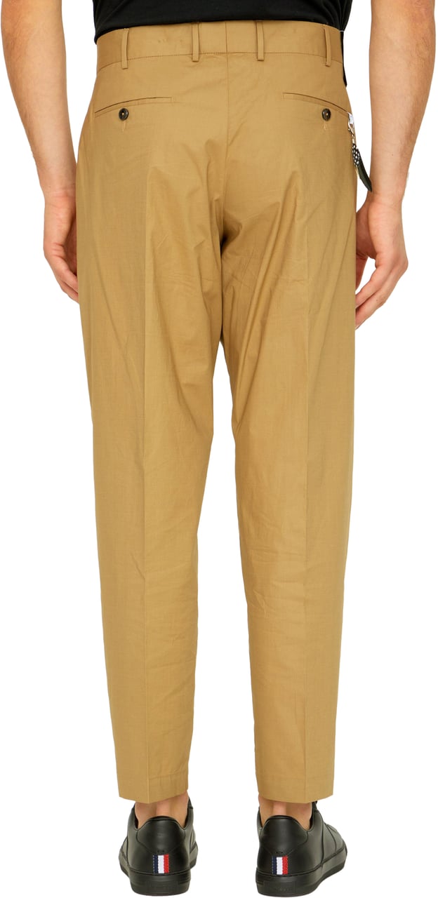 PT Torino Beige cotton trousers Beige