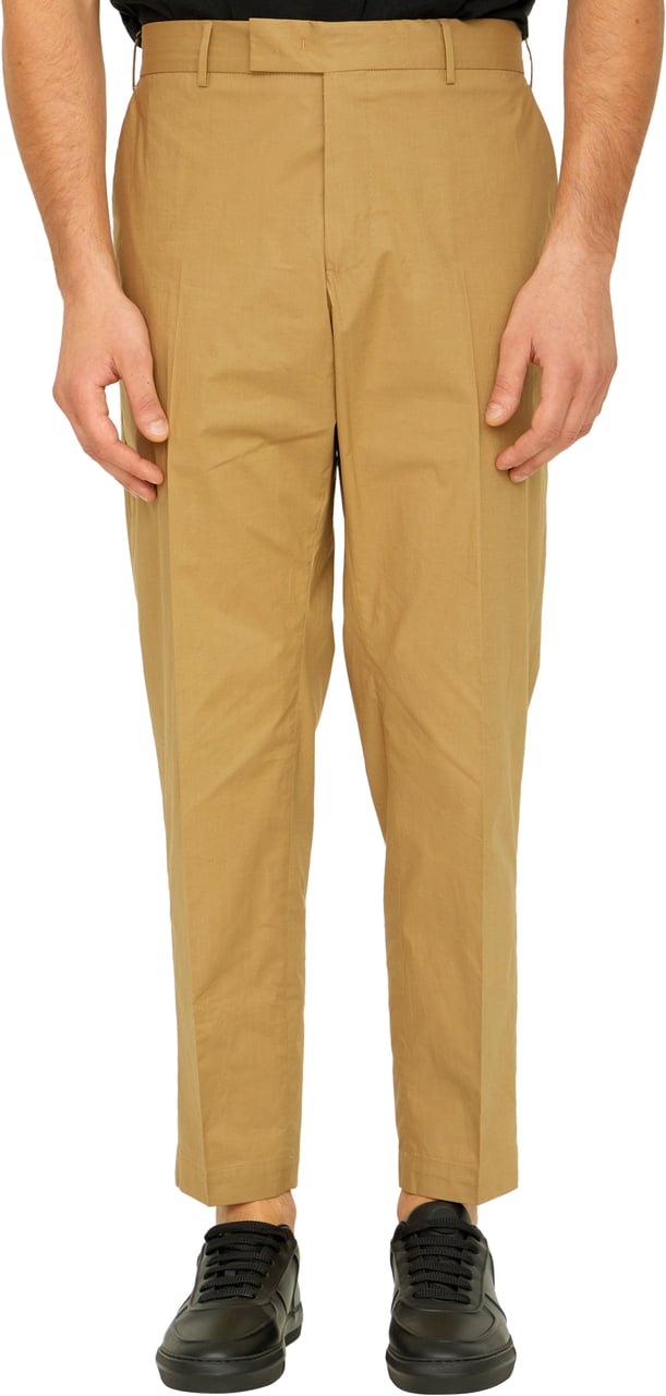 PT Torino Beige cotton trousers Beige