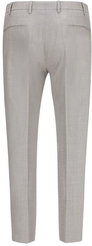 PT Torino Gray Wool Oves Aries Dress Pants Grijs