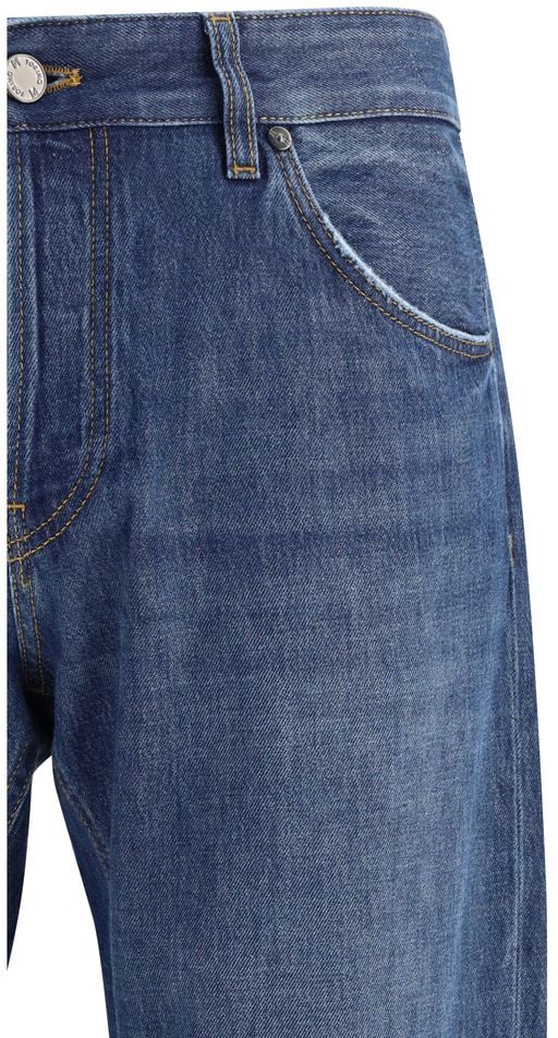PT Torino Blue Cotton Jeans Denim Blauw