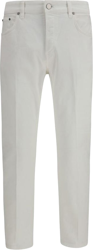 PT Torino PT Torino White Cotton Tapered Jeans Wit