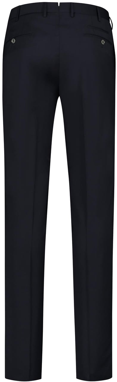 PT Torino Pantalone - S-slim Flat Front, Diagonal Pockets, Rd Back Pocket Blauw