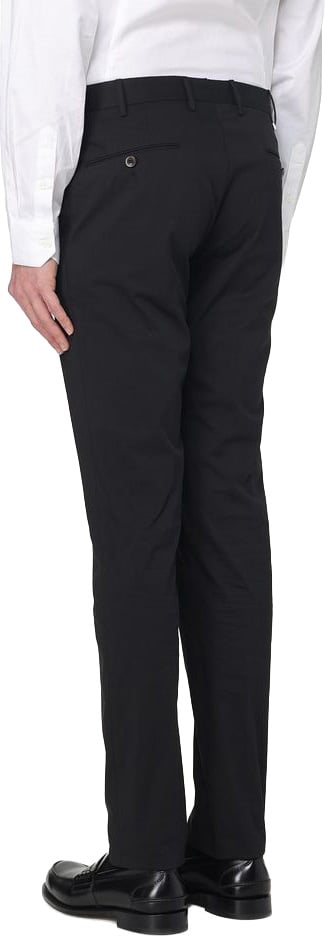 PT Torino Black Cotton Dress Pants Zwart
