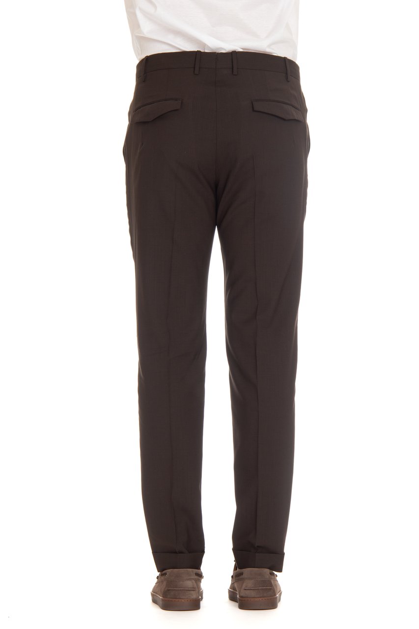 PT Torino Virgin Wool Master Fit Trousers Zwart