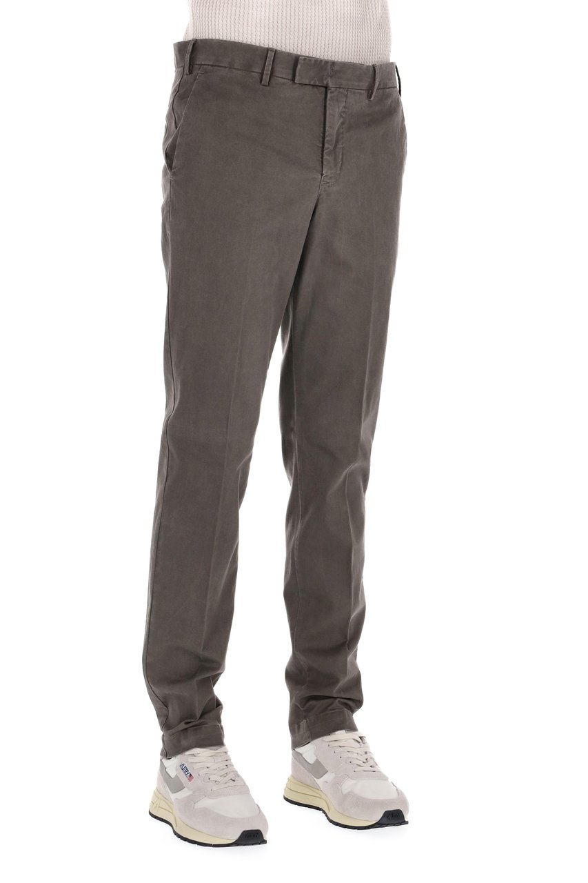 PT Torino Master Fit Cotton Tricot Trousers Grijs