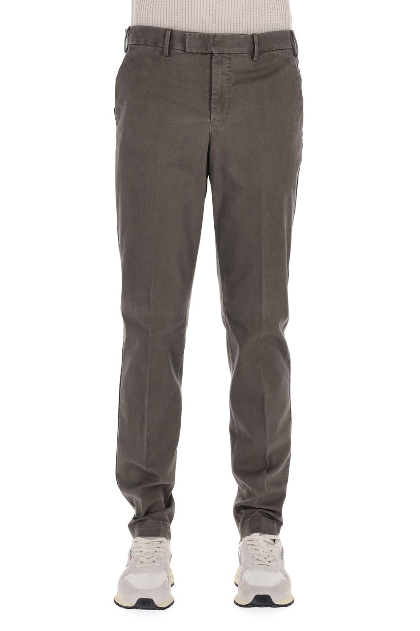 PT Torino Master Fit Cotton Tricot Trousers Grijs