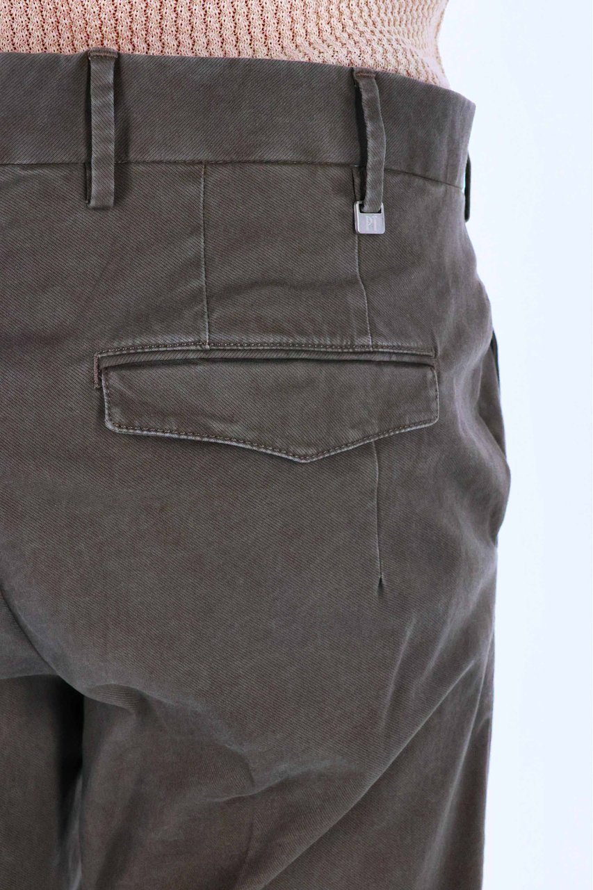 PT Torino Master Fit Cotton Tricot Trousers Grijs