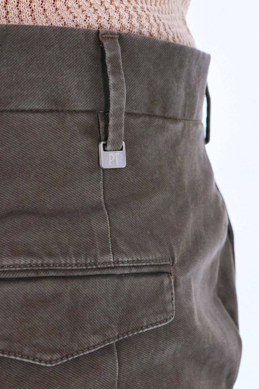PT Torino Master Fit Cotton Tricot Trousers Grijs