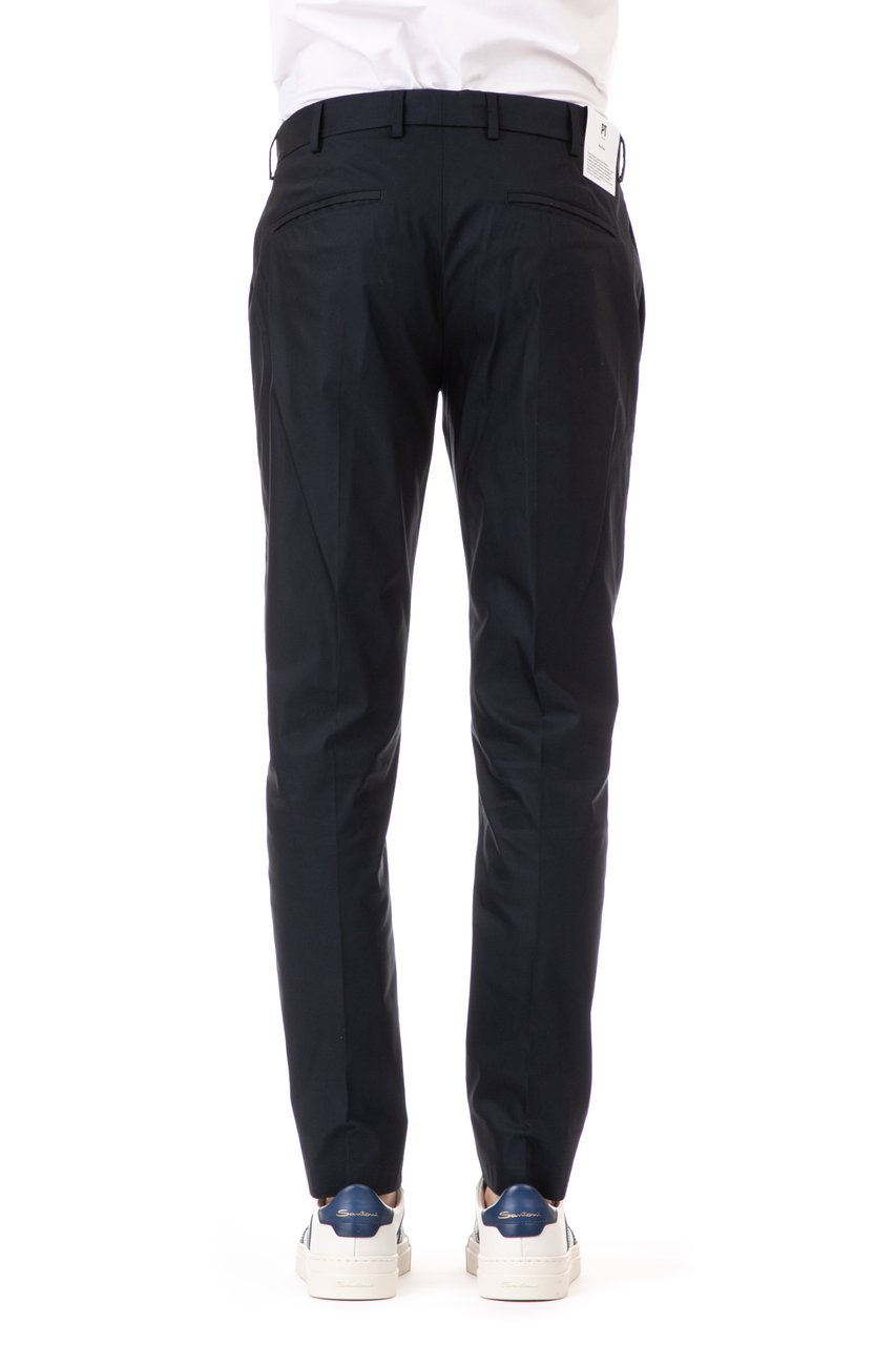 PT Torino Epsilon Reflect Technical Cotton Gabardine Trousers Zwart