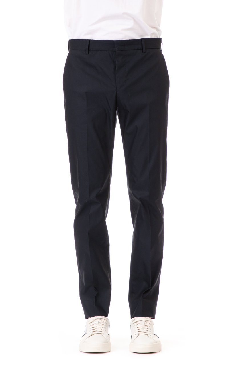 PT Torino Epsilon Reflect Technical Cotton Gabardine Trousers Zwart