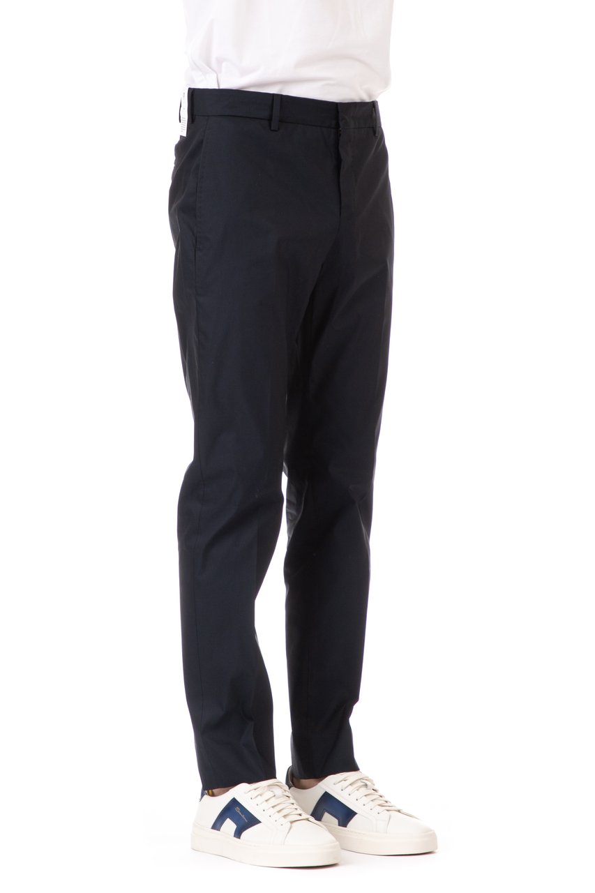 PT Torino Epsilon Reflect Technical Cotton Gabardine Trousers Zwart
