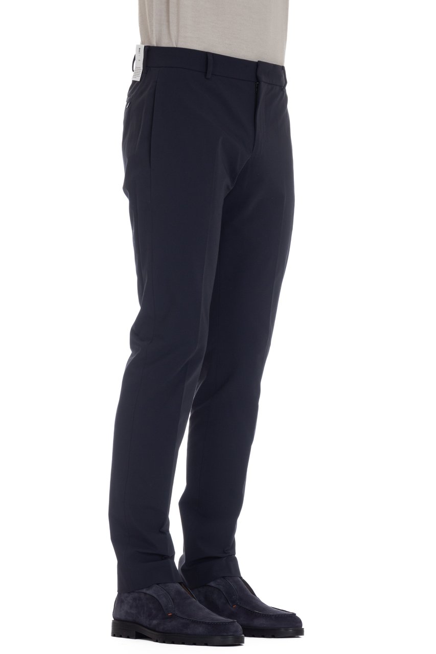 PT Torino Active Cotton Epsilon Fit Gabardine Trousers Zwart