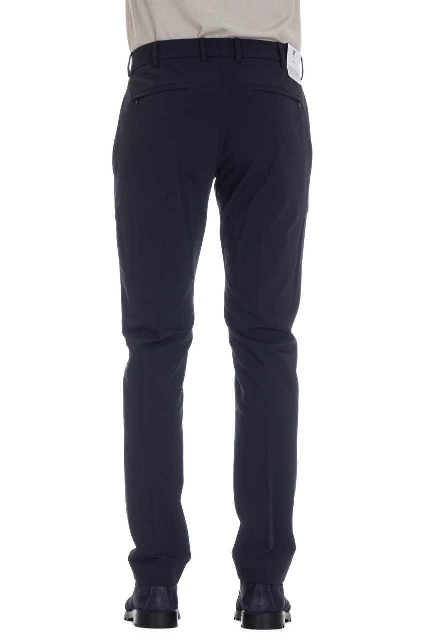 PT Torino Active Cotton Epsilon Fit Gabardine Trousers Zwart