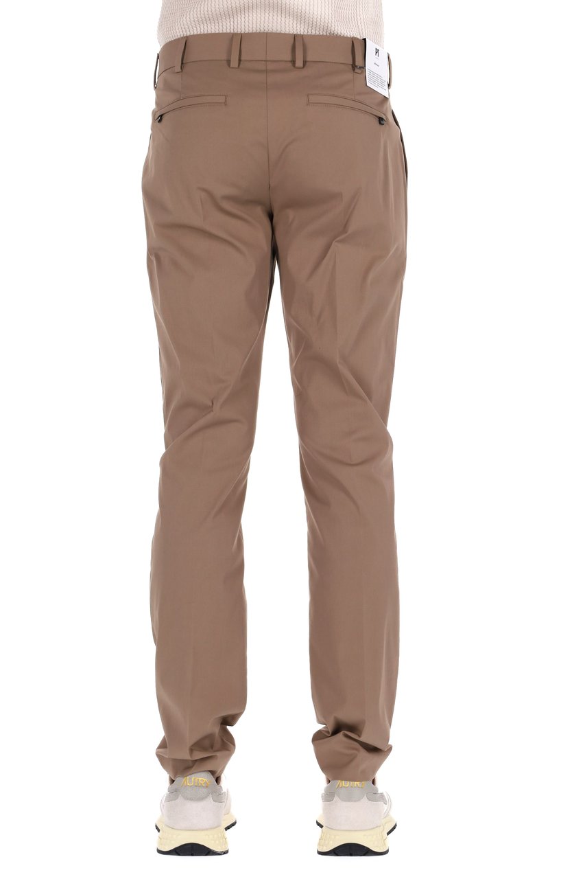 PT Torino Epsilon Fit Stretch Jersey Trousers Bruin