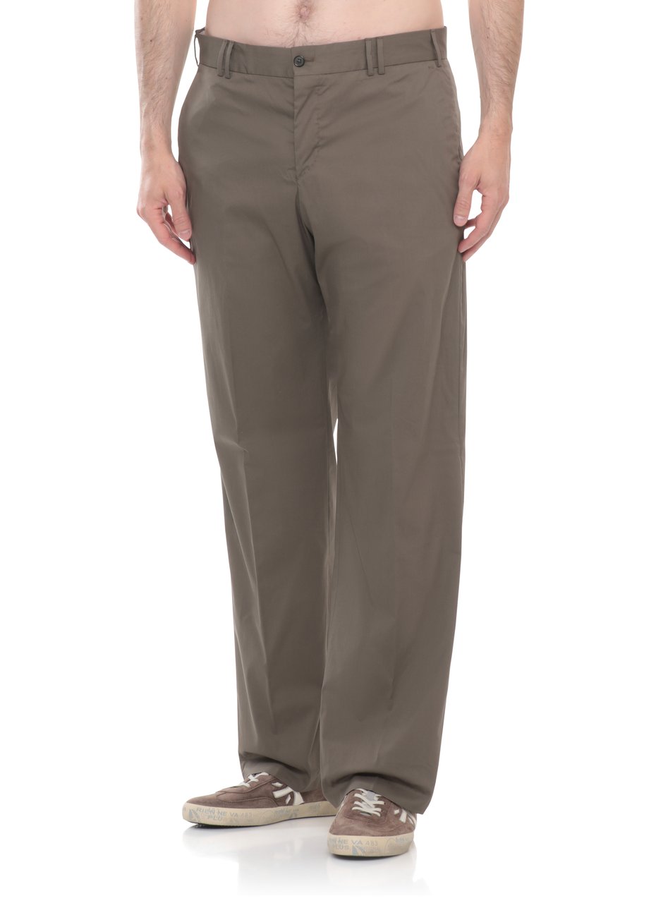 PT Torino Army Green Hook Fastening Pants Bruin