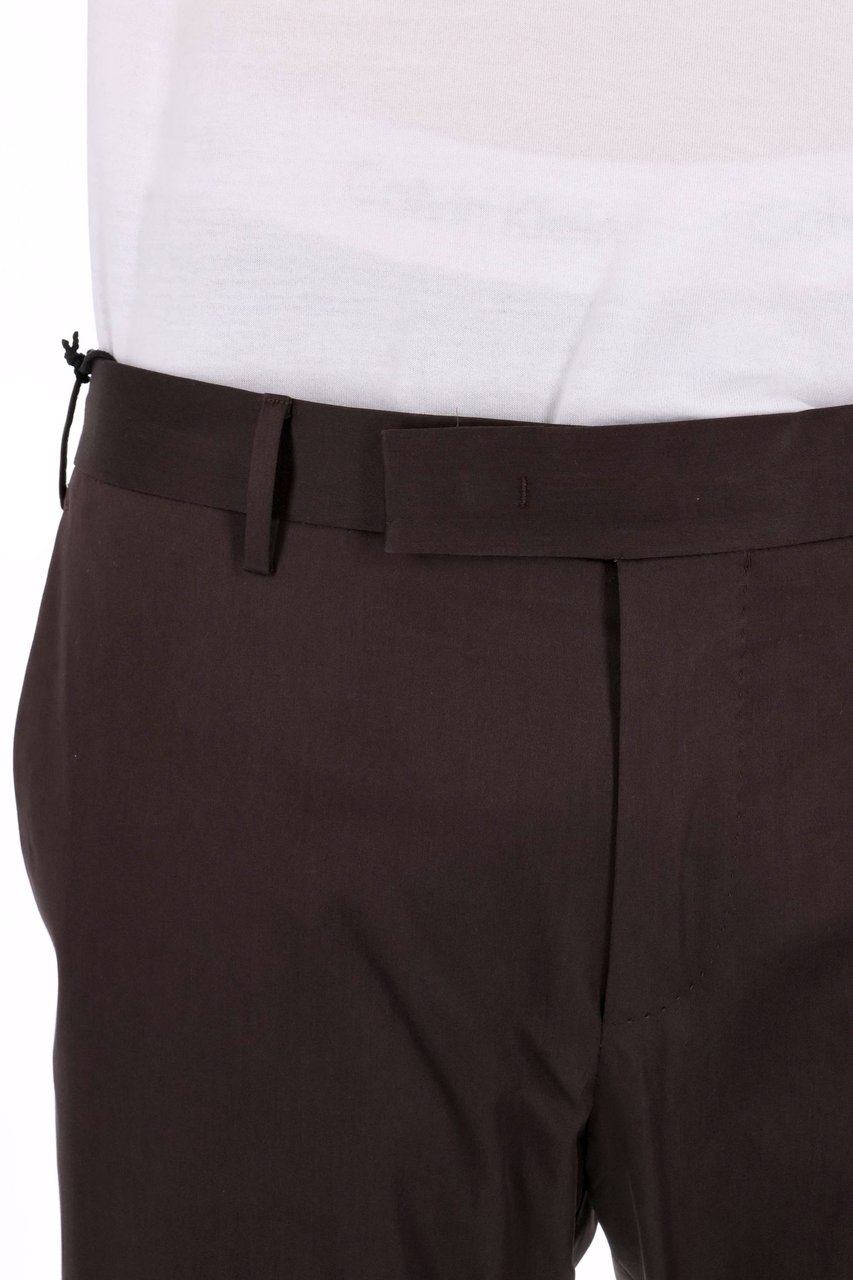 PT Torino Dieci Model Cotton Twill Trousers Zwart