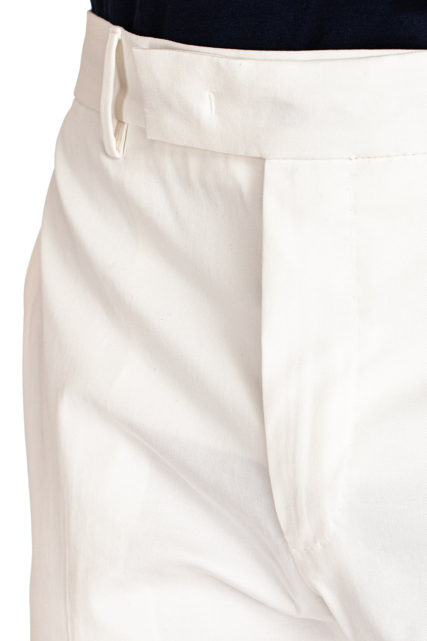 PT Torino Twill Cotton Fit Ten Trousers Wit