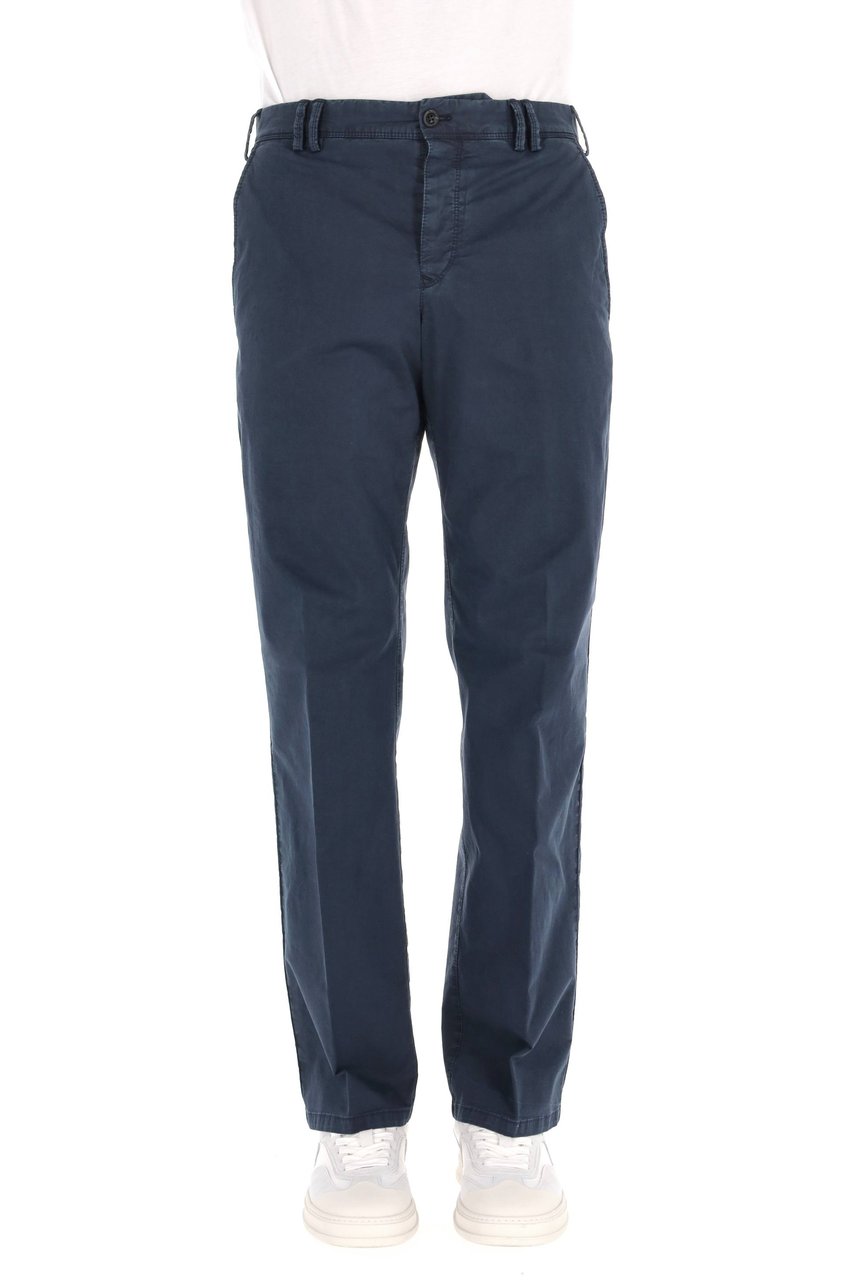 PT Torino Michael Model Delavé Cotton Trousers Zwart
